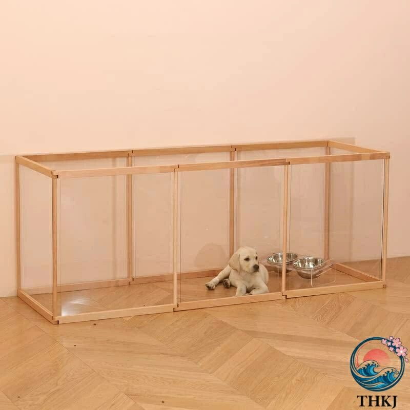 【全品5%ポイント】ペットフェンス 犬猫 中大型犬用 ペットサークル ケージ ゲージ 自由に組立 取付簡単 カタチ変更可 高さ63cm 室内外兼用 透明フェンス｜aragok