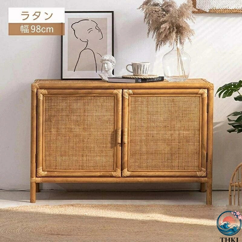 【全品5%尖んがり】納める棚 押し入れ 側面ゲーム盤 リビングゲーム盤 リビング THKJ 棚 納める サイドチェスト 側面押し入れ ラタン キャビネッ