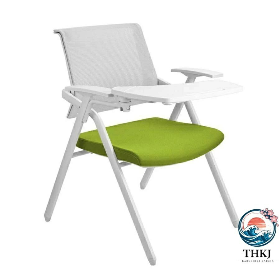 【全品2点で5%OFF】組立必要なし 折り畳み式 テーブル付き イス クッショ 付き THKJ メモ台付き 会議 収納 チェアブル2 パイプ椅子 パイプイス ミーティング