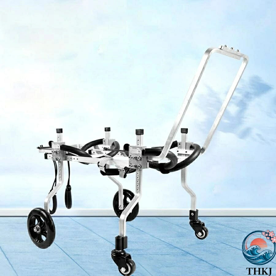 【全品5%ポイント】犬用ペット車椅子補助輪 ペットウォークアシスタント 用4輪歩行器 小型?中型?大型犬 車椅子 調節可能な 犬用カート 動物用エク｜aragok 16,921円