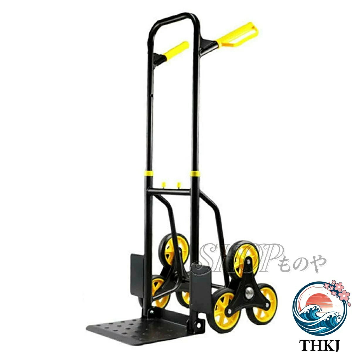【全品5%尖んがり】上がり段手押し車 上がり段登れる手押し車6輪持ちはこび手押し車 上がり段昇降用お手て貨物自動車とドリー 折りたたみ THKJ 手押し車 軽さ 持ちはこび手押し車 省間隔文字