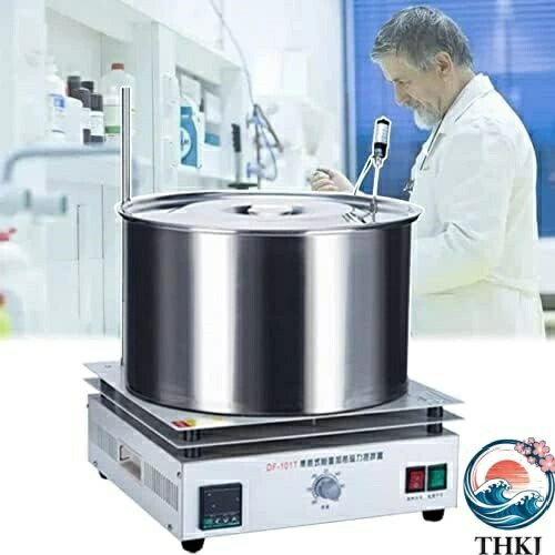 【全品5%尖んがり】ホットマグネチックスターラー 科学研究所用恒温お水二階建てバス 試み室用磁気揺りうごかす熱するポット THKJ お水二階建てバス＆油絵の具 気温セン サー＆サ
