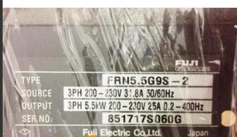 新品【 ★送料無料 】FUJI 富士電機 FRN5.5G9S-2 5.5KW 220V用インバーター【6ヶ月保証】|荒井ストア