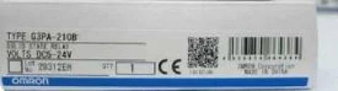 【新品★貨物輸送無料】OMRON オムロンG3PA-210B【６ヶ月引き請ける】