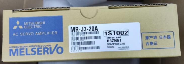 【新品 ★貨物輸送無料 】MITSUBISHI 三菱電機 MR-J3-20A サーボ運転【６ヶ月引き受ける】