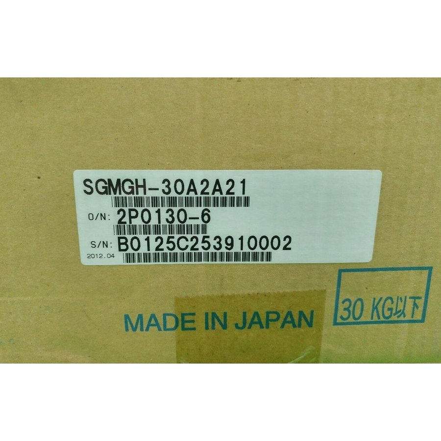 【新品★送料無料】YASKAWA 安川電機 SGMGH-30A2A21 サーボモーター【６ヶ月保証】｜荒井ストア
