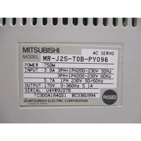【新品 ★貨物輸送無料 】MITSUBISHI 三菱電機 MR-J2S-70B-PY096 【6ヶ月引き請ける】