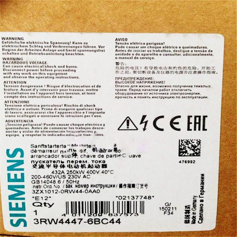 新品◆SIEMENS シーメンス 3RW4447-6BC44 250KW◆6ヶ月保｜荒井ストア