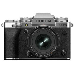 富士フイルム FUJIFILM X-T5 XF16-50粍水晶体一揃いの道具 日英2言葉づかい据え付けるひな形 [しろがね色]