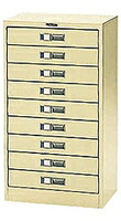 ナカバヤシ SA3-9L ワイドケ－ス　深引出し　９段　書類ケース　アイボリー