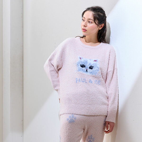 【PAUL\u0026JOE】ふわふわジプシー メランジモールヤーンニット プルオーバー※トップスのみ