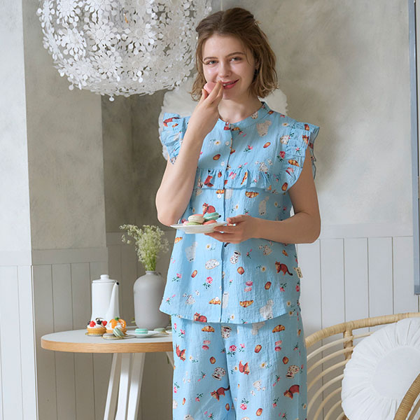 【新品】ポール＆ジョーPAUL&JOE　 凹凸感シャーリング素材パジャマ（M） 楽天市場】【PAUL&JOE】2重ガーゼシャーリングプリント