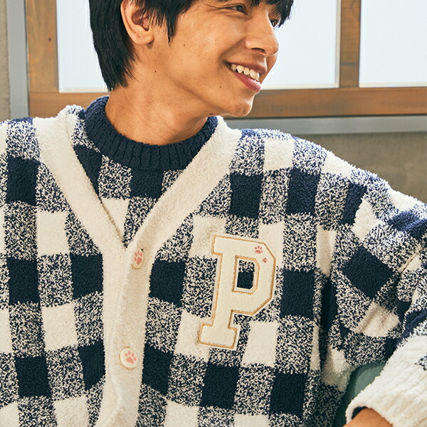 ポールu0026ジョーPaul u0026JOEブロックチェックモールヤーンミニブランケット新品 PAUL\u0026JOE PARIS room wearブロックチェック モール