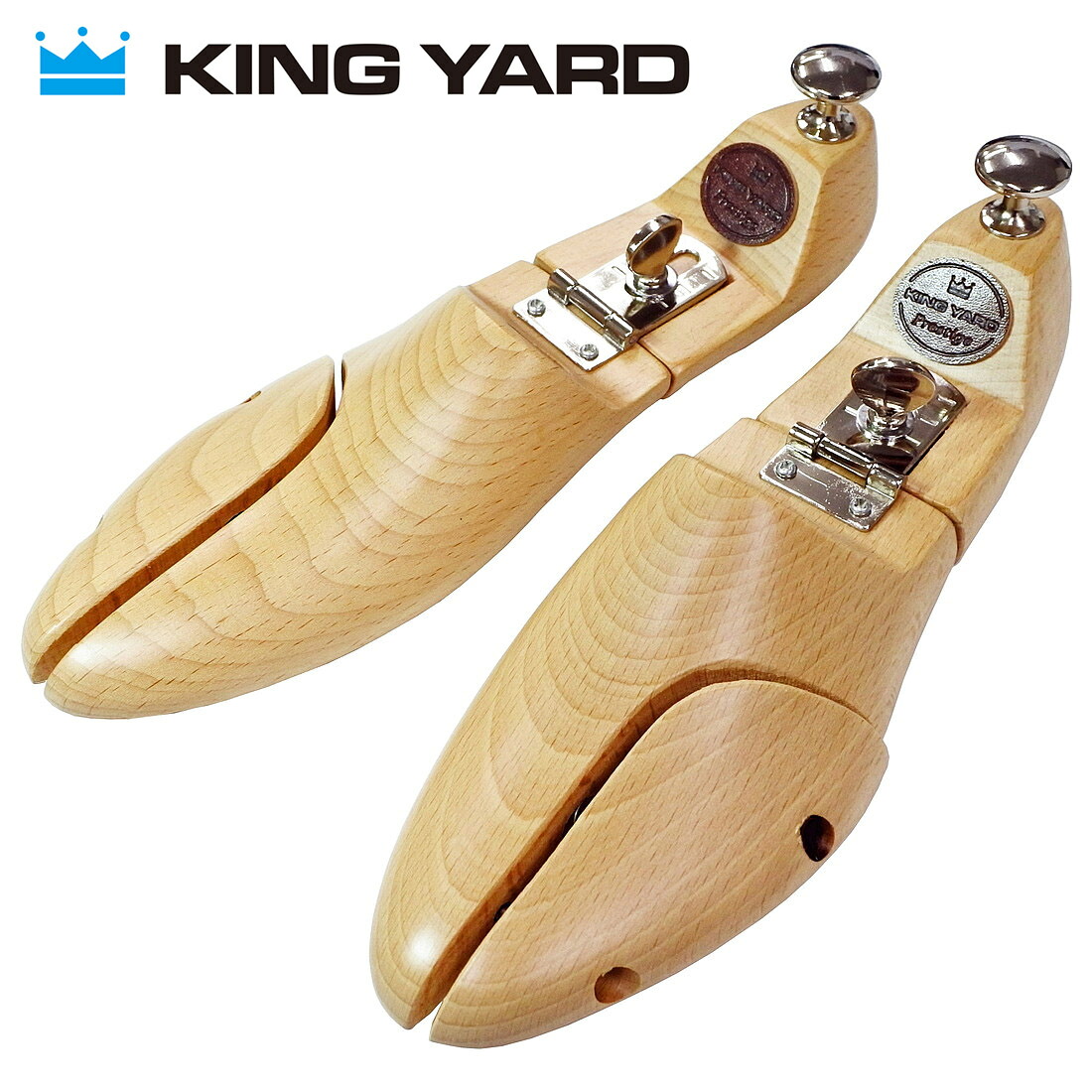 【貨物輸送無料】KINGYARD 第一人者yd プレ上演 ヒンジド 高品質 木製 シューGK シュー天然木 革靴 型落ちぶれ押しとどめる ねじ釘式 生まれながら用木 靴型合わせる
