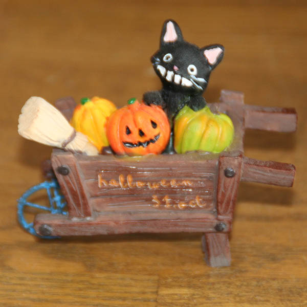 【Momo mom様】黒猫とジャックオランタン ミニおばけ 他 ハロウィン黒猫とジャックオーランタン(受注制作) 羊毛フェルト ninjin