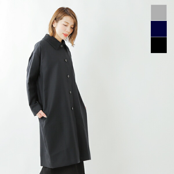 楽天市場 クーポン対象 Nooy ヌーイ ウールサージ付け衿コート Fct01 Ms Aranciato アランチェート