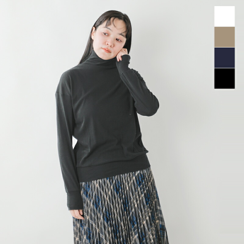 楽天市場 10倍ポイント 2点購入1000円offクーポン 11 13 18 00 11 16 13 59まで Naru ナル ランダムリブコットン リブワイドタートルニット 630701 特別価格 Varzy バルジー