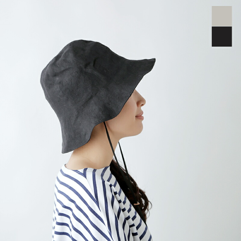 ナインテイラー Nine Tailor ベルギーリネン ハット 帽子 “Canna Hat” n-1074-mn レディース 持ち運び 手洗い |  Piu di aranciato(ピウディアランチェート)