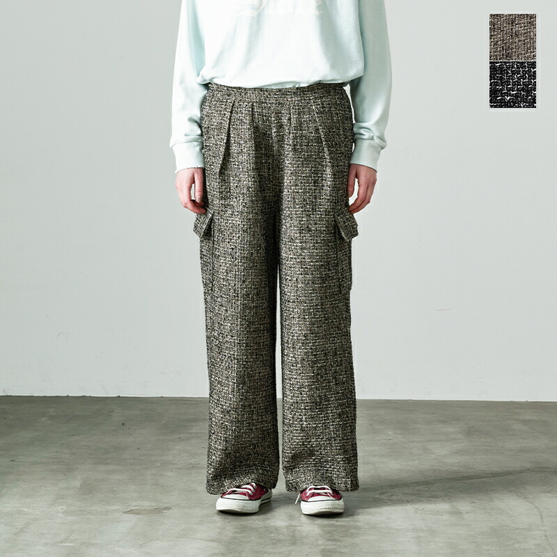 楽天市場】kha:ki カーキ ルーズ ツイード ジャンプスーツ “TWEED  