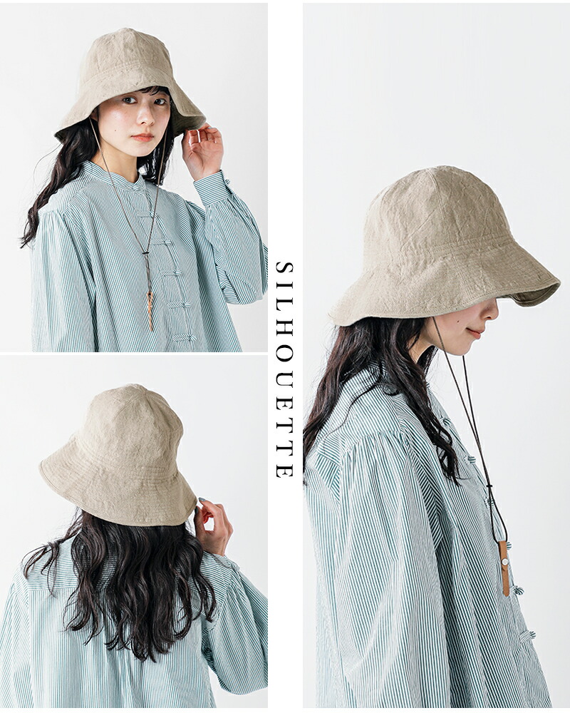 ナインテイラー Nine Tailor ベルギーリネン ハット 帽子 “Canna Hat