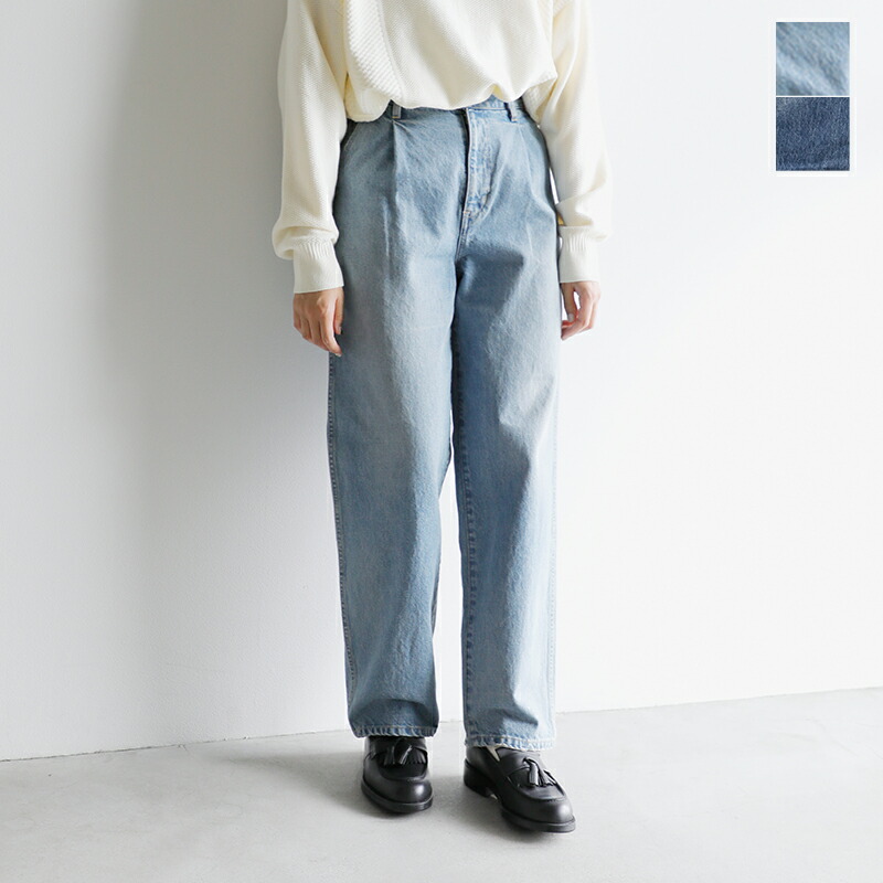 セール【40%OFF】Johnbull ジョンブル デニム タック マム パンツ jl251p02 レディース【サイズ交換初回無料】