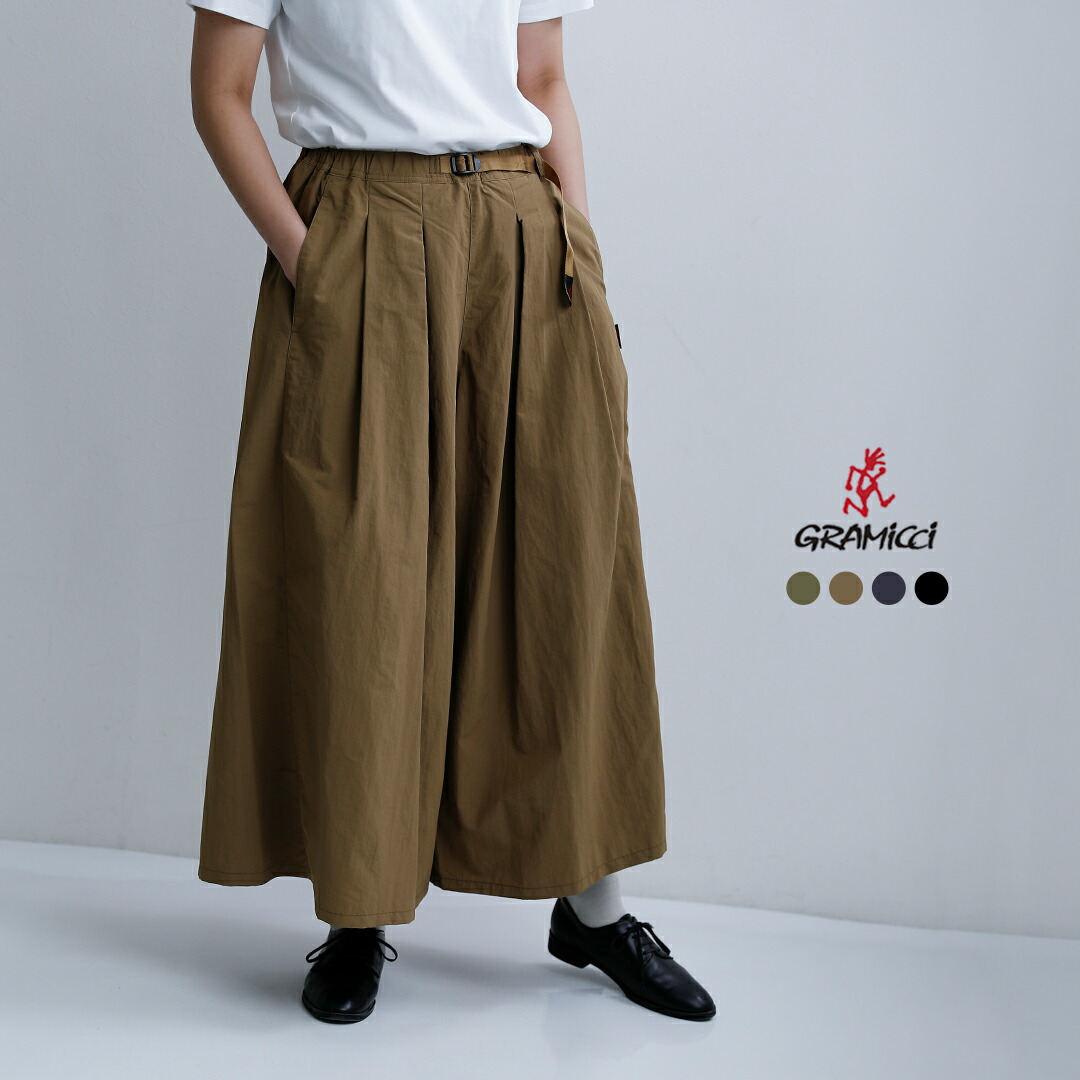 Gramicci グラミチ UVカット 耐久撥水ナイロン フレアパンツ NYLON FLARE PANT g2sw-sk034 2026ss新作 春夏 レディース【サイズ交換初回無料】【クーポン対象】