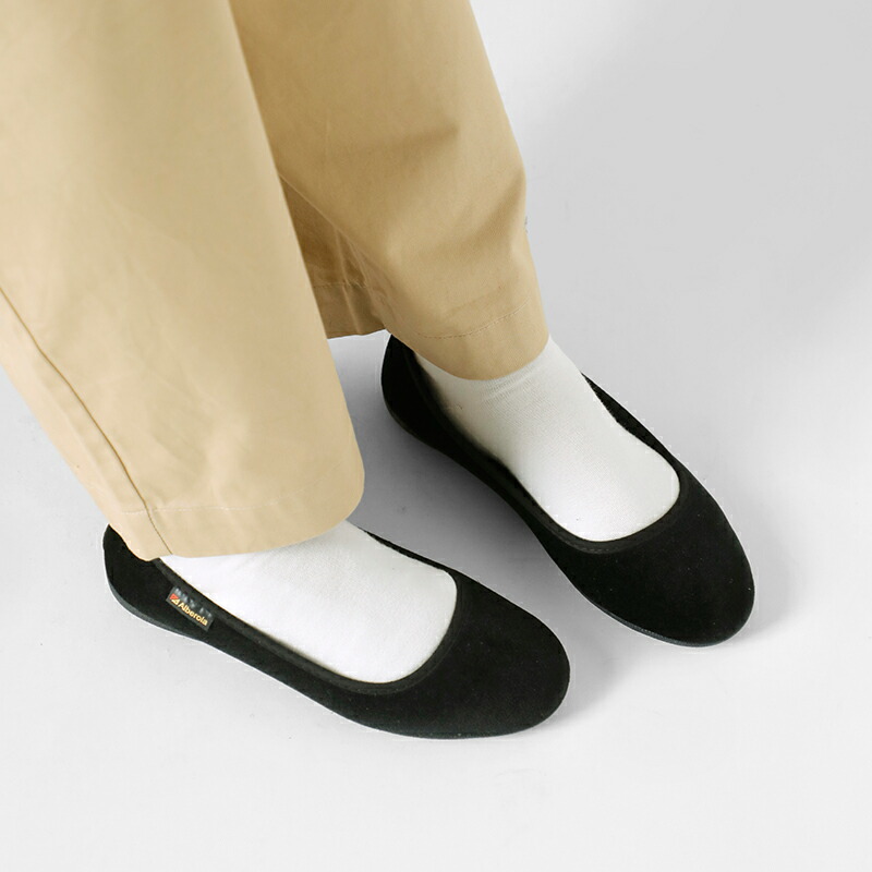 ALBEROLA アルベローラ aranciato別注 ベルベット バレエシューズ 78-315gm レディース 【サイズ交換初回無料】