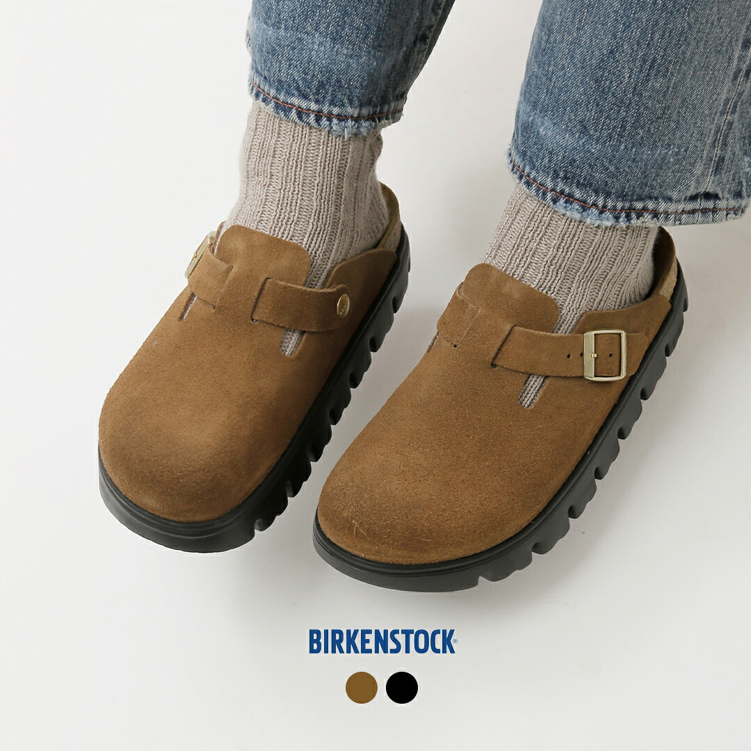 papillio by BIRKENSTOCK パピリオ バイ ビルケンシュトック ボストンチャンキー スエードレザー ナロー フラット サンダル “BOSTON CHUNKY” boston-chunky レディース 【サイズ交換初回無料】