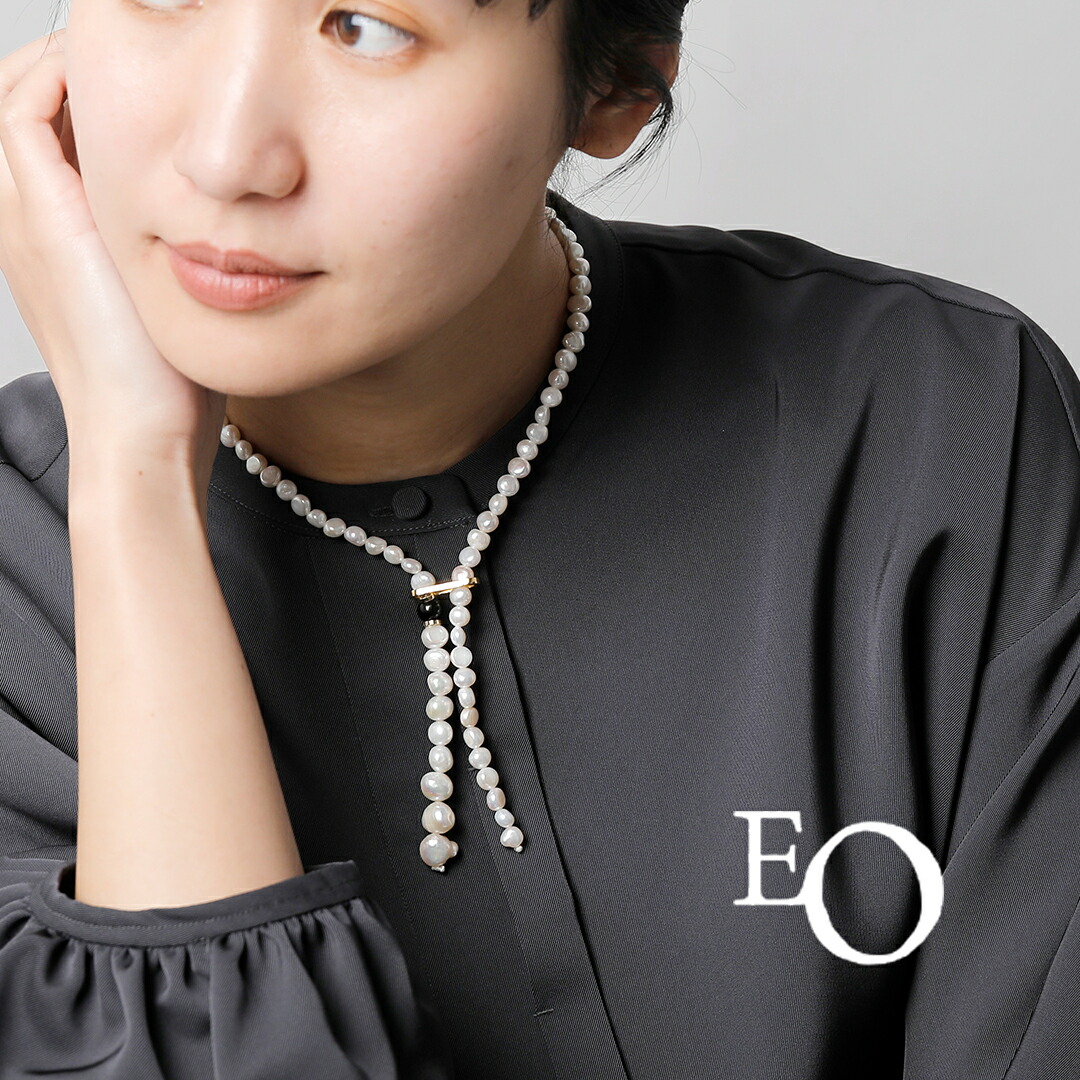 EO イオ パール ミックス ラリエット ネックレス “Pearl mix lariat necklace” eo24aw-12 レディース|aranciato(アランチェート)