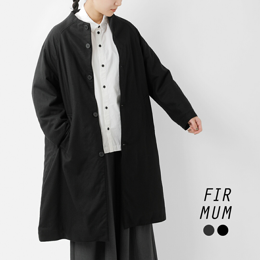 FIR MUM フィル マム ウールシーチング ボトルネック ラグラン コート sn-fr1601ct ユニセックス｜aranciato（アランチェート）