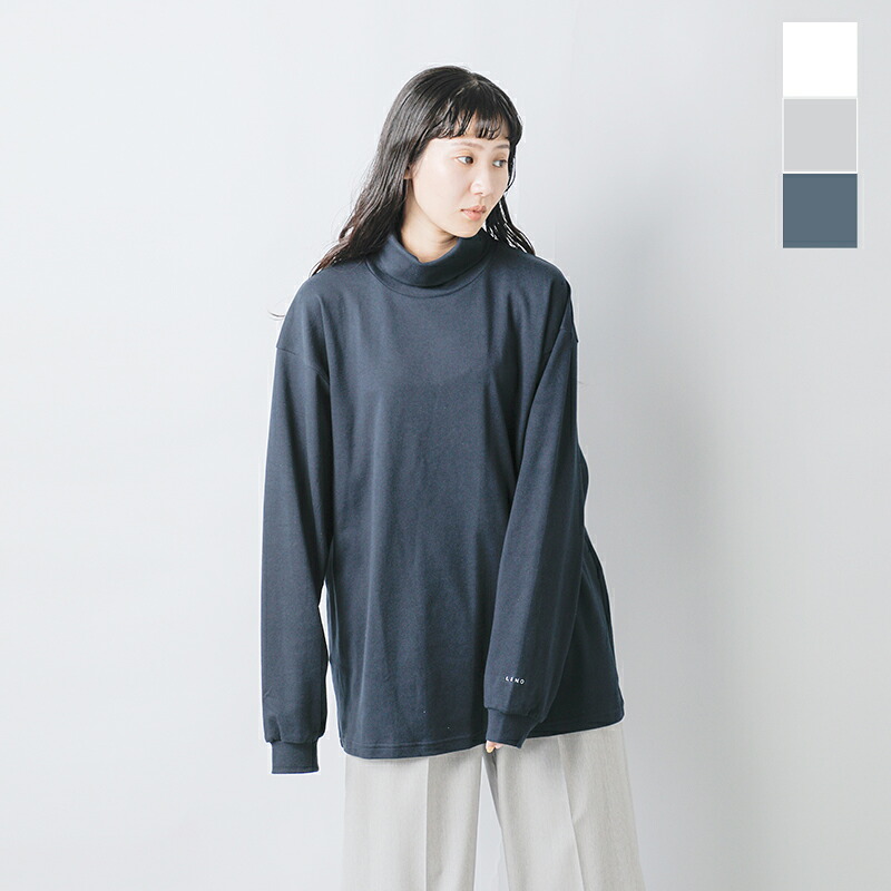 LENO リノ コットン モック タートルネック プルオーバー “MOCK TURTLE NECK PULLOVER” leno-cs004 レディース【クーポン対象】 13,200円