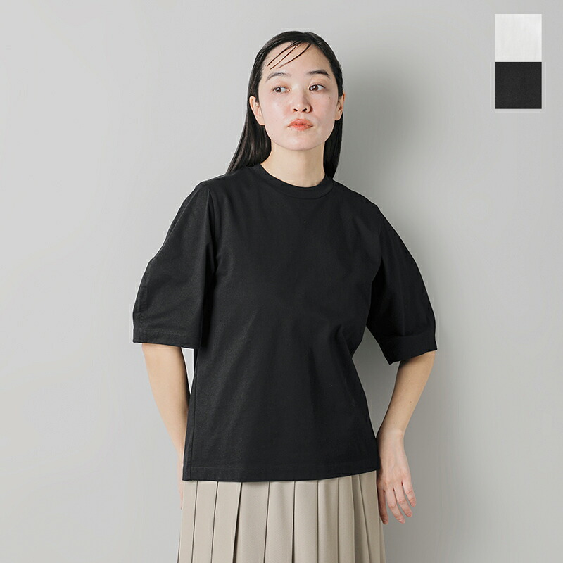 LOEFF ロエフ オーガニックコットン 天竺 クレセント スリーブ プルオーバー 8817-699-0040 レディース【クーポン対象】 10,153円