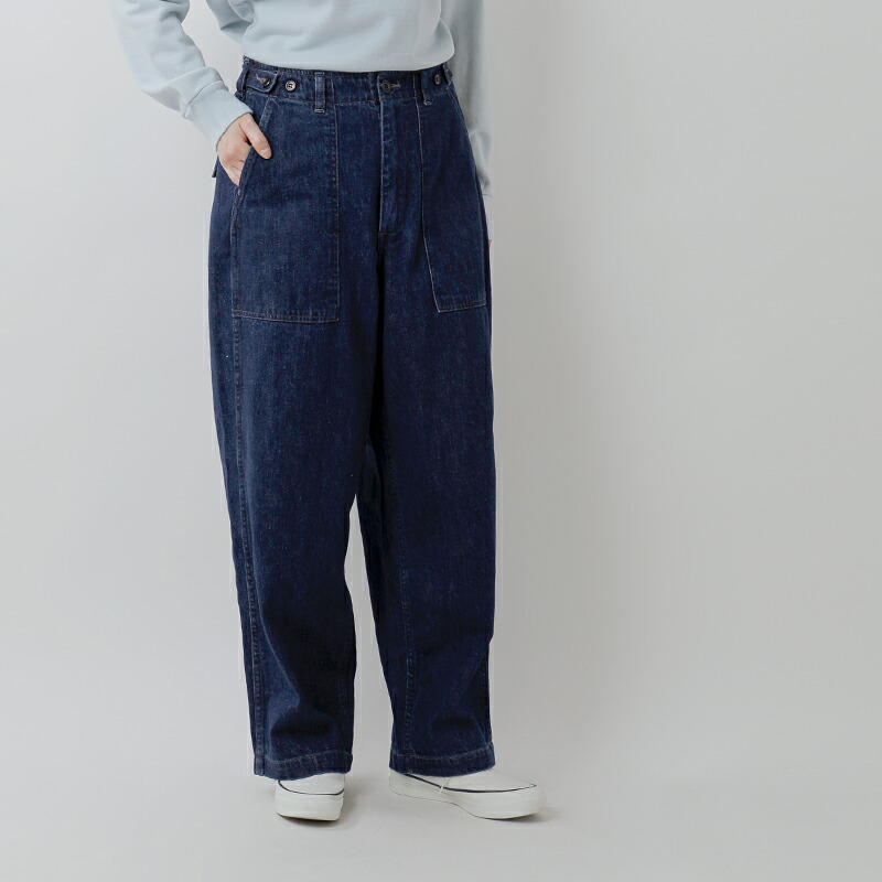 ordinaryfits オーディナリーフィッツ コットン ジェームス ファティーグ デニム パンツ JAMES FATIGUE DENIM 101jusd-126 レディース 2026ss新作 春夏2026ss新作【サイズ交換初回無料】【クーポン対象】