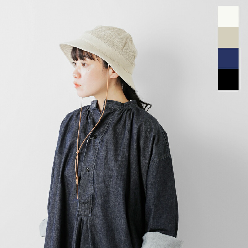 Nine Tailor ナインテイラー ベルギーリネン ハット 帽子 Canna