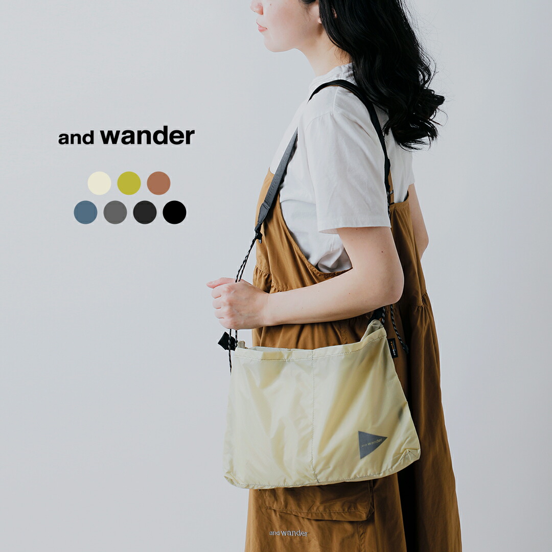 and wander アンドワンダー シル サコッシュ “sil sacoche” 574-5975213 レディース【クーポン対象】