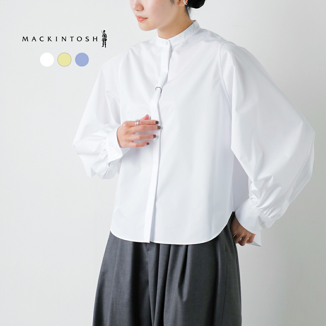 MACKINTOSH マッキントッシュ コットンツイル スタンドカラー シャツ “THORNHILL” l261hi1015shd レディース 2026ss新作 春夏【クーポン対象】