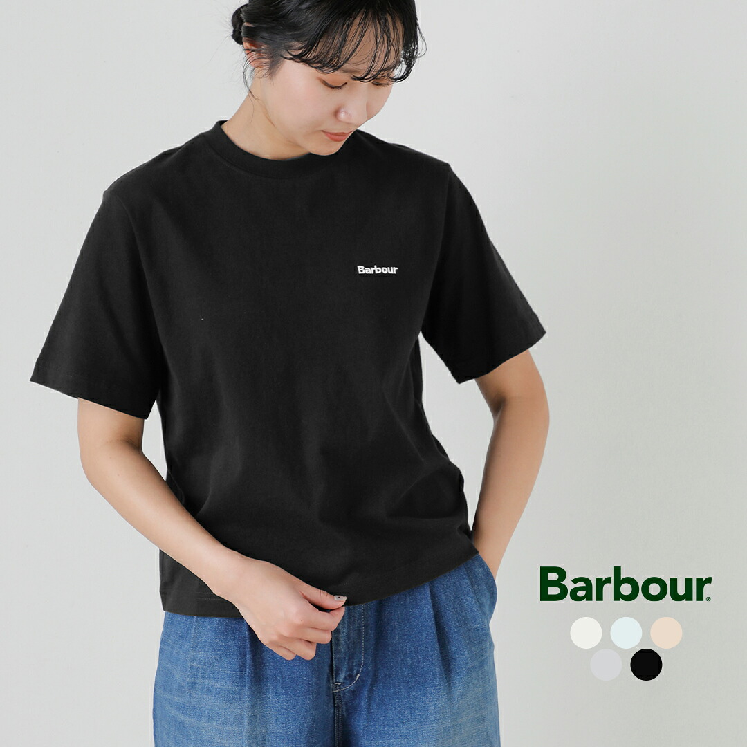 Barbour バブアー マージョリー コットンロゴ刺繍 Tシャツ MARJORIE T-SHIRT lts0707 レディース 2026ss新作 春夏