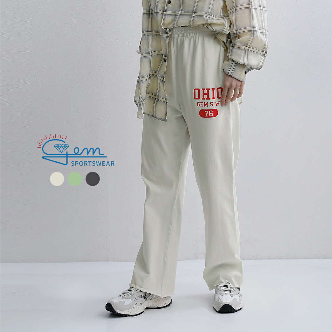 GEM SPORTSWEAR ジェムスポーツウェア コットン ロング イージーパンツ LONG PANTS gsw2605003 ユニセックス 2026ss新作 春夏【クーポン対象】