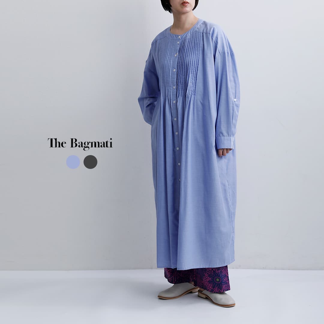 The Bagmati バグマティ コットン ピンタック ワンピース am26s10 レディース 2026ss新作 春夏