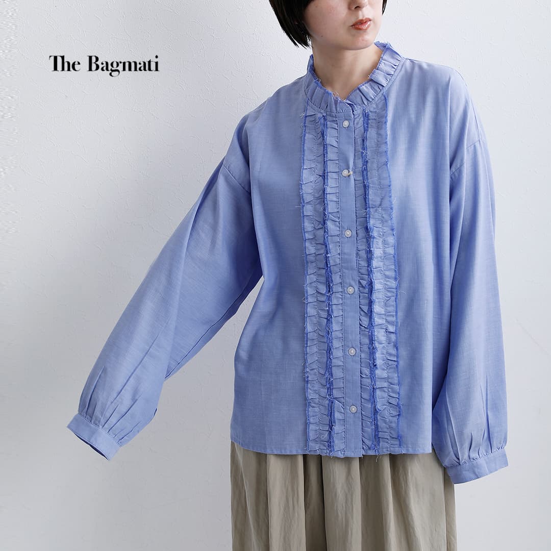 The Bagmati バグマティ コットン フリル シャツ am26s11 レディース 2026ss新作 春夏【クーポン対象】