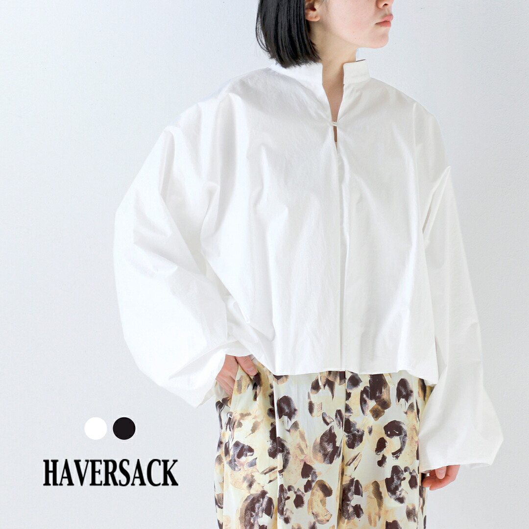 HAVERSACK ハバーサック タイプライター スタンドカラー ボリュームシャツ 622621 レディース 2026ss新作 春夏【クーポン対象】
