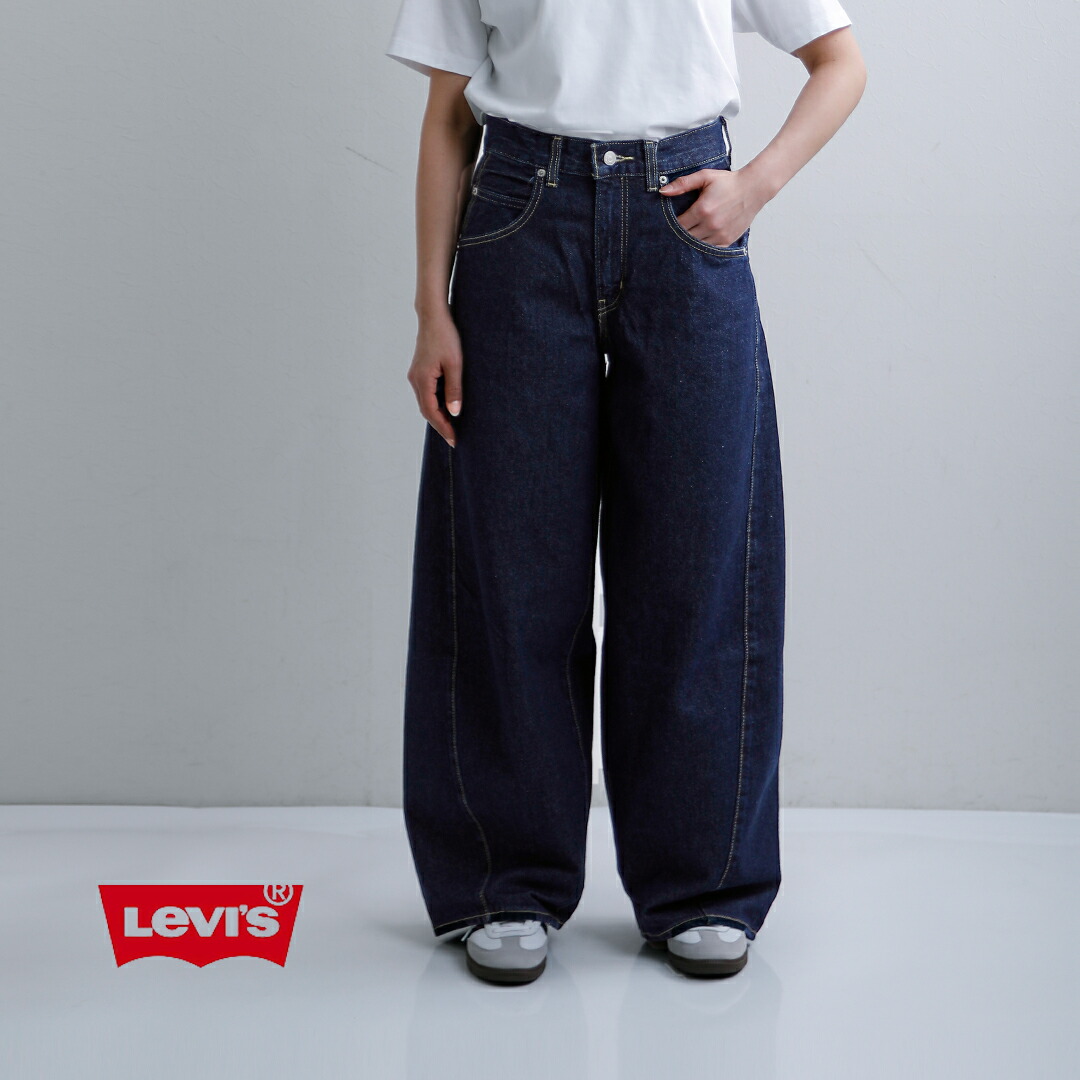 Levi’s リーバイス スーパーバギーバレル デニムパンツ SUPER BAGGY BARREL 003nf レディース 2026ss新作 春夏【サイズ交換初回無料】【クーポン対象】