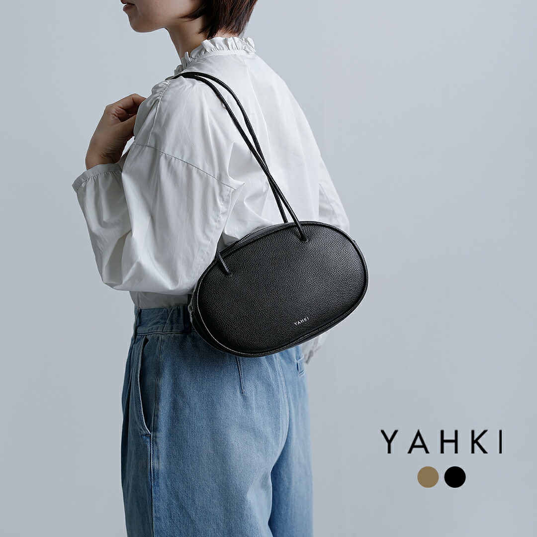 【3こ1】YAHKI ヤーキ シュリンク ダブルフェイスレザー ショルダーバッグ yh-791 レディース｜aranciato（アランチェート）