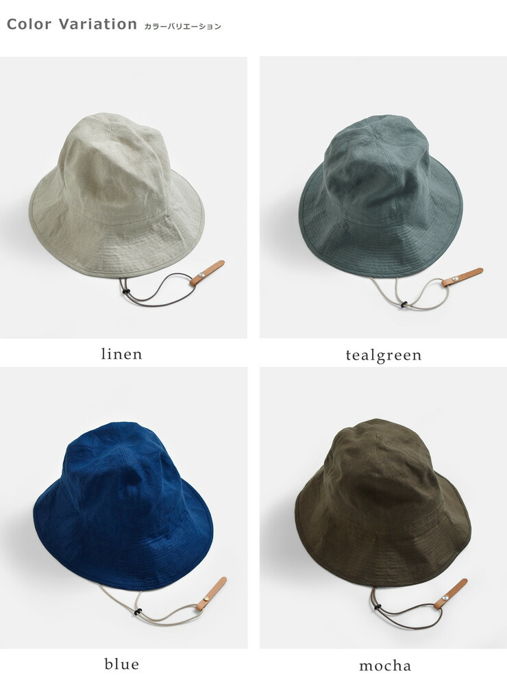 Nine Tailor ナインテイラー ベルギーリネン ハット Canna Hat n-1074