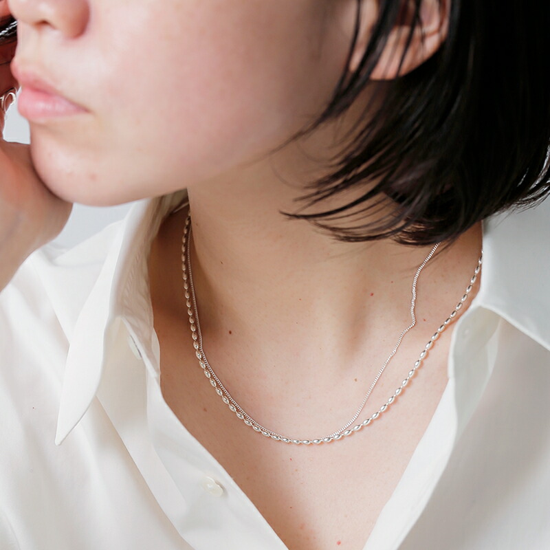 aura オーラ シルバー925 ネックレス&ldquo;okome necklace&rdquo; a-n012 レディース｜aranciato（アランチェート）