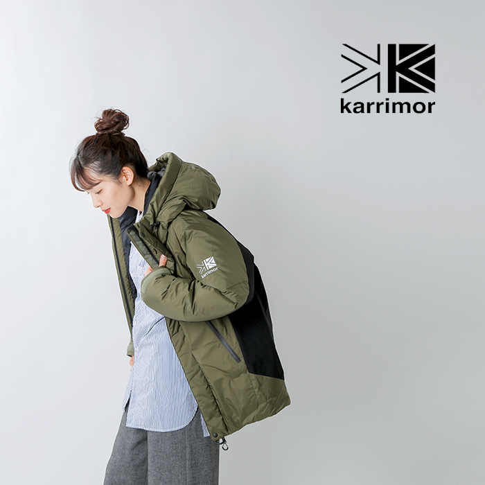 楽天市場 Karrimor カリマー 撥水ストレッチオーバーダウンジャケット Nevis Parka Nevis Parka Yn Aranciato アランチェート