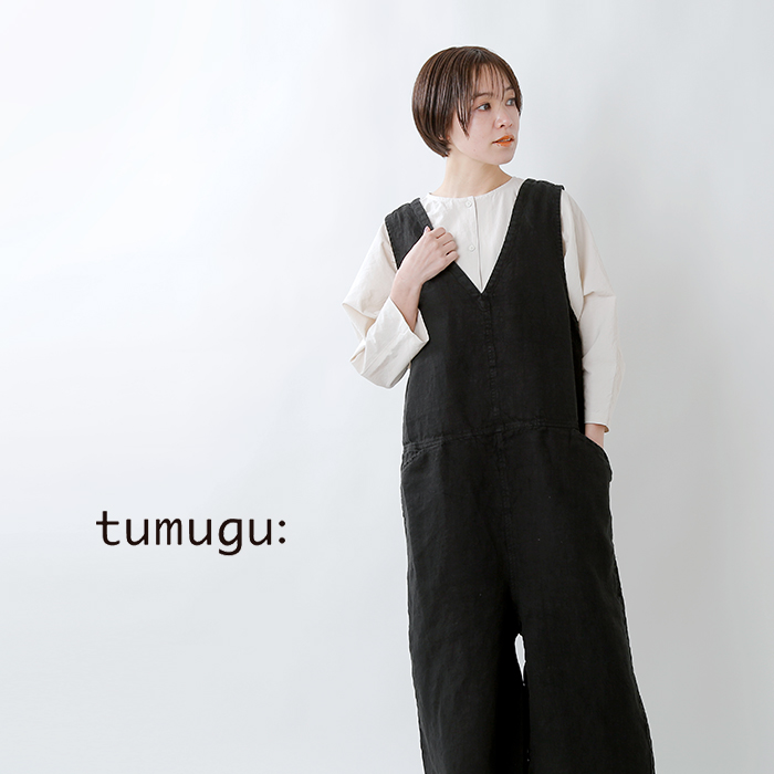 最初の 新品 サロペット tumugu - サロペット/オーバーオール