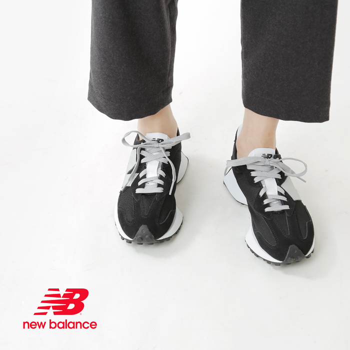 new balance ニューバランス スエード×メッシュアッパースニーカー