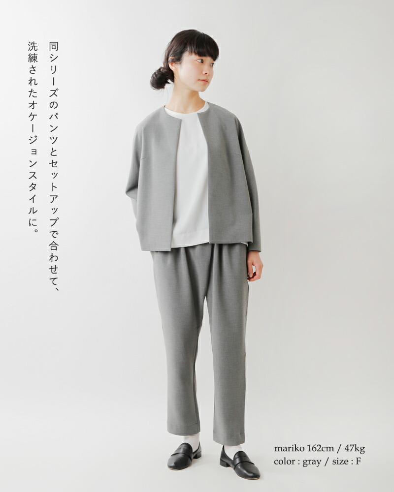 TRAVAIL MANUEL トラバイユマニュアル ダブルクロス ノーカラー