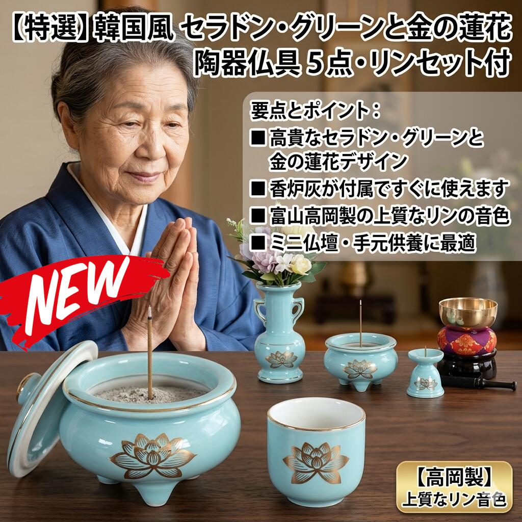 最短またの日 \"30日返品引き受ける\"" \""貨物輸送無料\"" 仏具仕掛ける 仏具 5点仕掛ける ミニ仏具 おりん付き添い人 今めかしい仏具仕掛ける ミニ仏壇用仏具仕掛ける 手元供養仏具 仏壇仕掛ける パウダーコンパクト仏具 今めかしい仏具 小型仏壇用 完全無欠さ仕掛ける 瀬戸もの製 日本製 国産 おりん 仕掛ける 香炉 花立 火立 茶器 仏器"